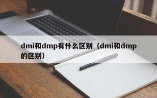 dmi和dmp有什么区别（dmi和dmp的区别）