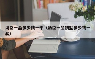 汤臣一品多少钱一平（汤臣一品别墅多少钱一套）