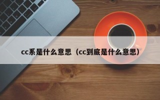 cc系是什么意思（cc到底是什么意思）