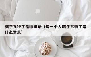 脑子瓦特了是哪里话（说一个人脑子瓦特了是什么意思）