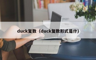 duck复数（duck复数形式是什）