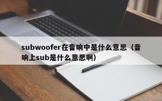 subwoofer在音响中是什么意思（音响上sub是什么意思啊）