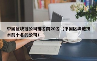 中国区块链公司排名前20名（中国区块链技术前十名的公司）