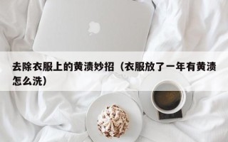 去除衣服上的黄渍妙招（衣服放了一年有黄渍怎么洗）