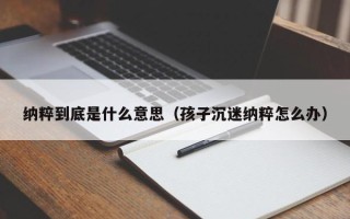 纳粹到底是什么意思（孩子沉迷纳粹怎么办）