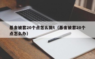 基金被套20个点怎么做t（基金被套20个点怎么办）