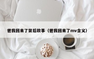 爸我回来了背后故事（爸我回来了mv含义）