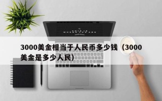 3000美金相当于人民币多少钱（3000美金是多少人民）