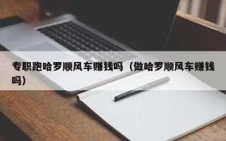 专职跑哈罗顺风车赚钱吗（做哈罗顺风车赚钱吗）