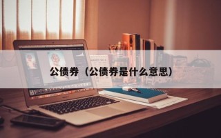 公债券（公债券是什么意思）