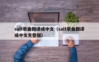 salt歌曲翻译成中文（salt歌曲翻译成中文完整版）