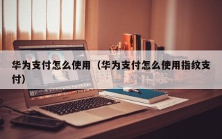 华为支付怎么使用（华为支付怎么使用指纹支付）