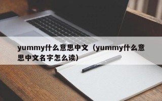 yummy什么意思中文（yummy什么意思中文名字怎么读）