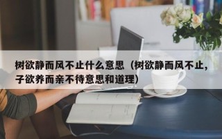 树欲静而风不止什么意思（树欲静而风不止,子欲养而亲不待意思和道理）