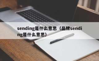 sending是什么意思（品牌sending是什么意思）