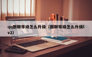 qq群聊等级怎么升级（群聊等级怎么升级lv2）