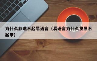 为什么都瞧不起易语言（易语言为什么发展不起来）