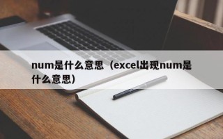 num是什么意思（excel出现num是什么意思）