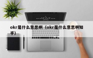 okr是什么意思啊（okr是什么意思啊知乎）