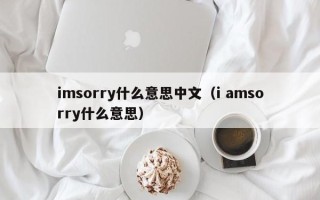 imsorry什么意思中文（i amsorry什么意思）