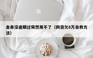 金条没逾期过突然用不了（网贷欠8万自救方法）