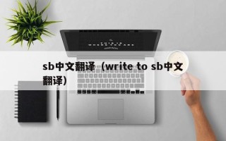 sb中文翻译（write to sb中文翻译）