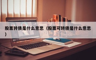 股票转债是什么意思（股票可转债是什么意思）