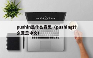 pushin是什么意思（pushing什么意思中文）