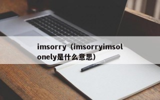 imsorry（imsorryimsolonely是什么意思）