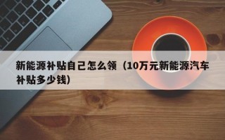 新能源补贴自己怎么领（10万元新能源汽车补贴多少钱）