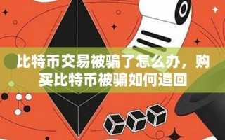 比特币交易被骗了怎么办，购买比特币被骗如何追回