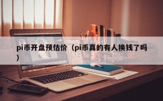 pi币开盘预估价（pi币真的有人换钱了吗）