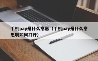 手机pay是什么意思（手机pay是什么意思啊如何打开）