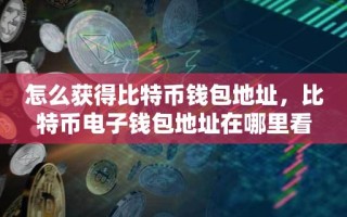 怎么获得比特币钱包地址，比特币电子钱包地址在哪里看