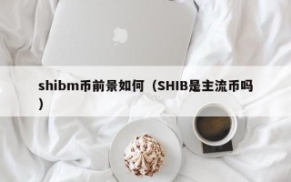 shibm币前景如何（SHIB是主流币吗）