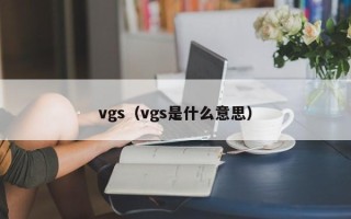 vgs（vgs是什么意思）