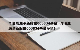 华夏能源革新股票003834基金（华夏能源革新股票003834基金净值）