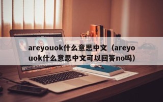 areyouok什么意思中文（areyouok什么意思中文可以回答no吗）