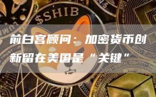 前白宫顾问：加密货币创新留在美国是“关键”