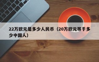 22万欧元是多少人民币（20万欧元等于多少中国人）