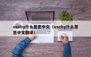 useby什么意思中文（useby什么意思中文翻译）