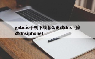 gate.io手机下载怎么更改dns（修改dnsiphone）