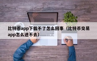 比特币app下载不了怎么回事（比特币交易app怎么进不去）