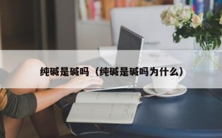 纯碱是碱吗（纯碱是碱吗为什么）