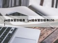 pe给水管价格表（pe给水管价格表150）