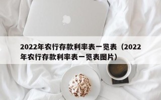 2022年农行存款利率表一览表（2022年农行存款利率表一览表图片）