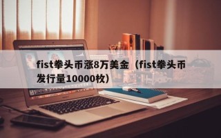 fist拳头币涨8万美金（fist拳头币发行量10000枚）