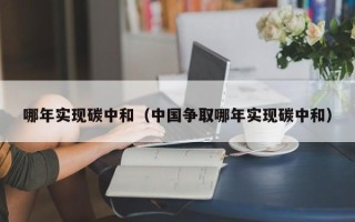 哪年实现碳中和（中国争取哪年实现碳中和）