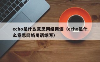 echo是什么意思网络用语（echo是什么意思网络用语缩写）