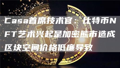 Casa首席技术官：比特币NFT艺术兴起是加密熊市造成区块空间价格低廉导致-第1张图片-昕阳网